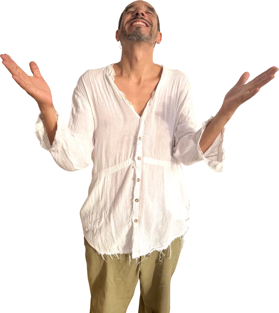 Librarian Joséf Sánchez Coach celebrating with his arms raised